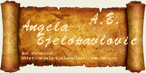 Angela Bjelopavlović vizit kartica
